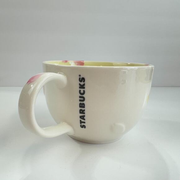 Starbucks Coffee Mug 2015 Sakura Pink Cherry Blossoms 12 oz Limited - Picture 5 of 13